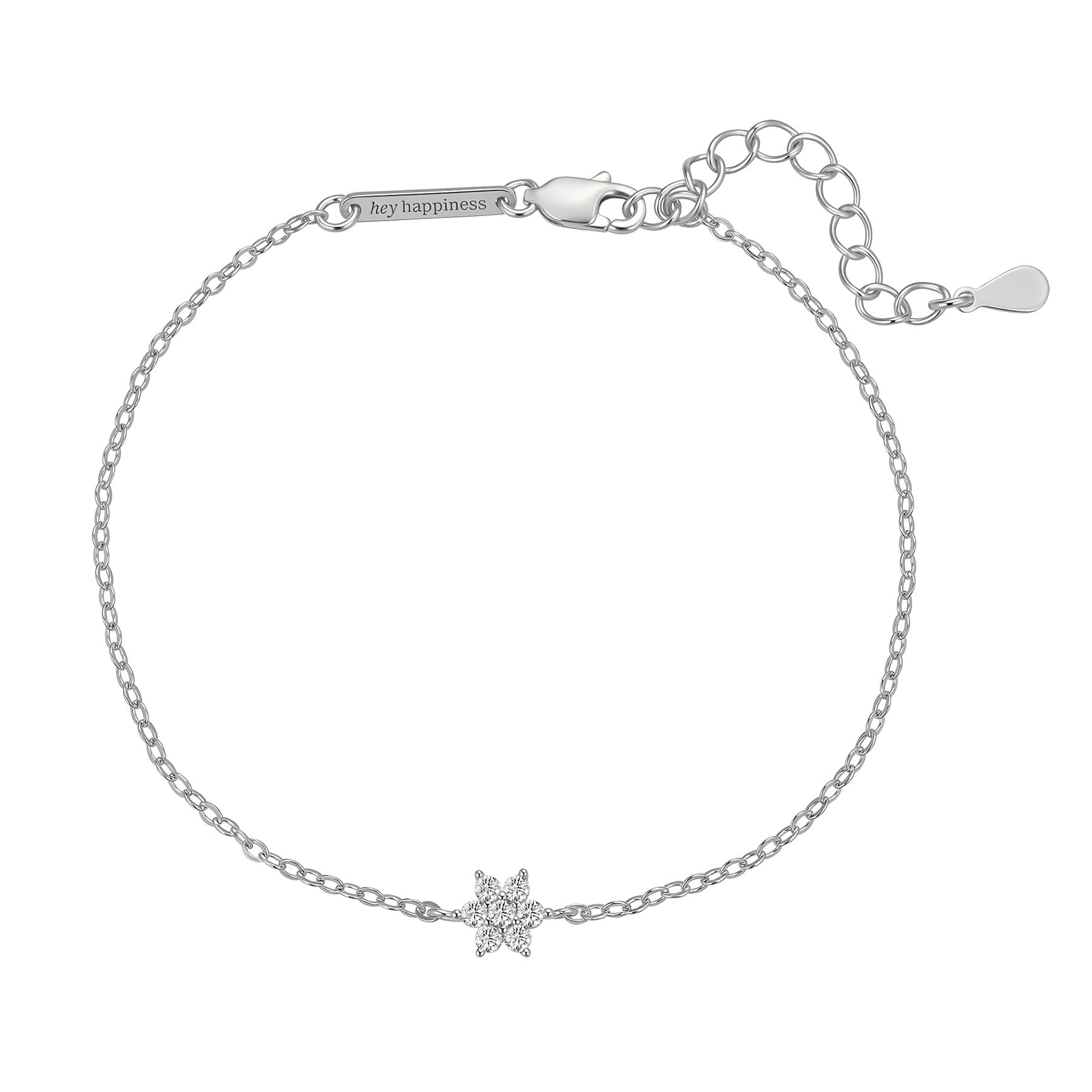 Sparkling Daisy Bracelet Sterling Silver