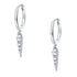 Pendientes Huggie de Púa Plata de Ley 925