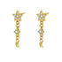 Boucles d’Oreill Goutte Étoile et Lune Sterling Argent