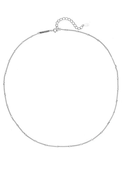 Collar de Cadena Delicada Starburst Plata de Ley 925