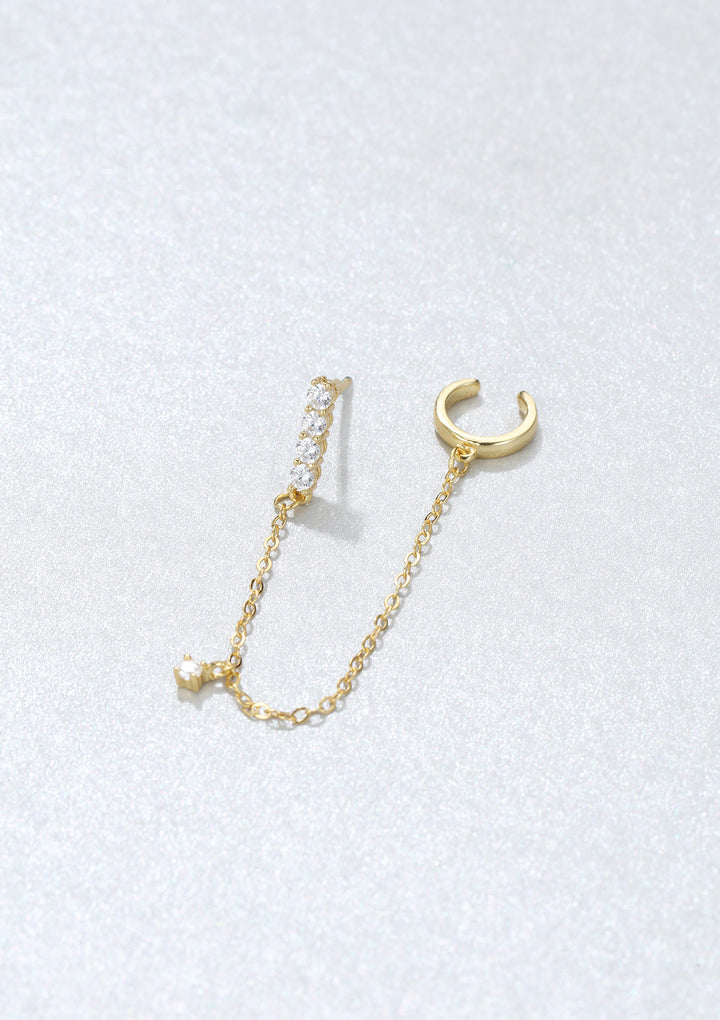 Bijou d'Oreille Lumière Stellaire Argent Sterling en Or