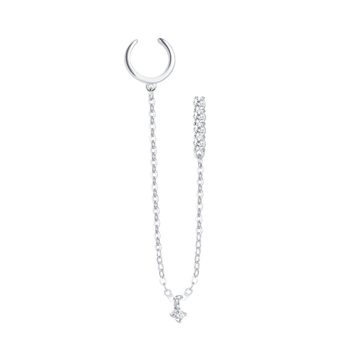 Pendientes Ear Cuff Luz de Estrella Plata de Ley 925