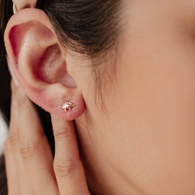 Clous d'Oreille Dinosaure Sterling Argent