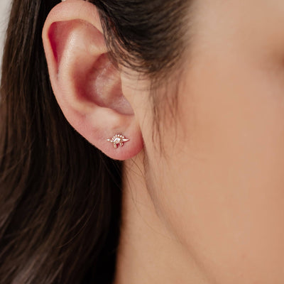 Clous d'Oreille Dinosaure Sterling Argent