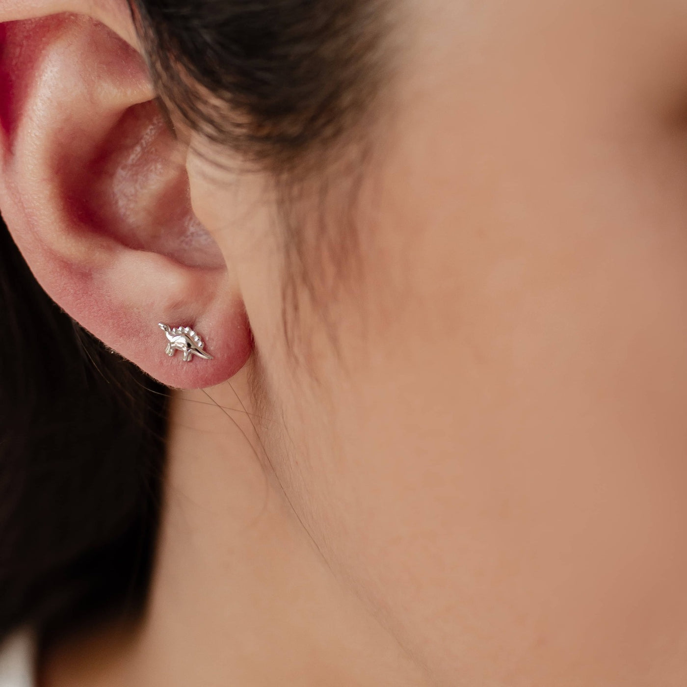 Clous d'Oreille Dinosaure Sterling Argent