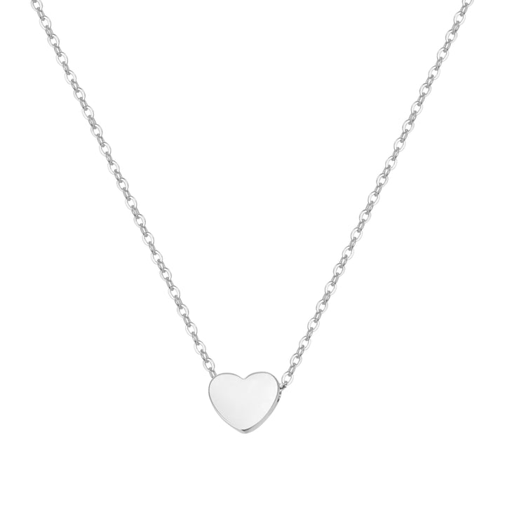 Collier Pendentif Délicat Cœur en Argent