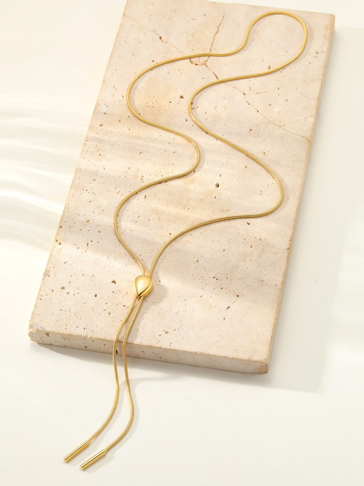 Teardrop Slider Necklace Waterproof