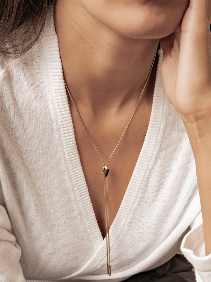Teardrop Slider Necklace Waterproof