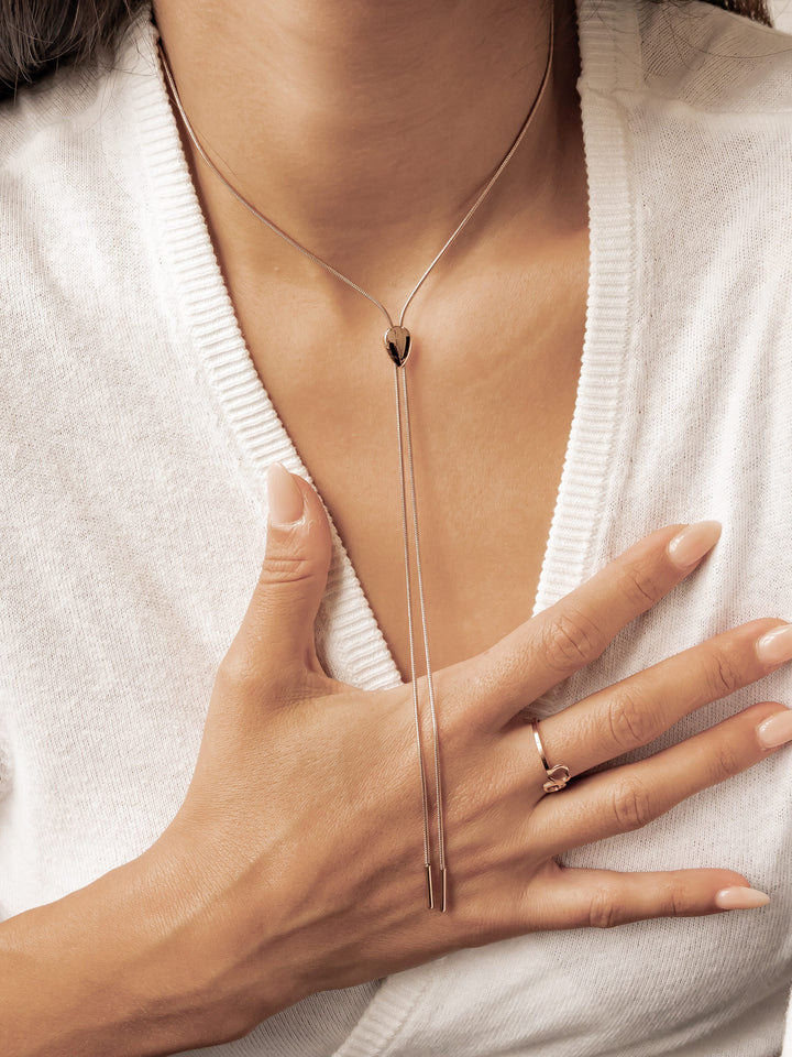 Teardrop Slider Necklace Waterproof