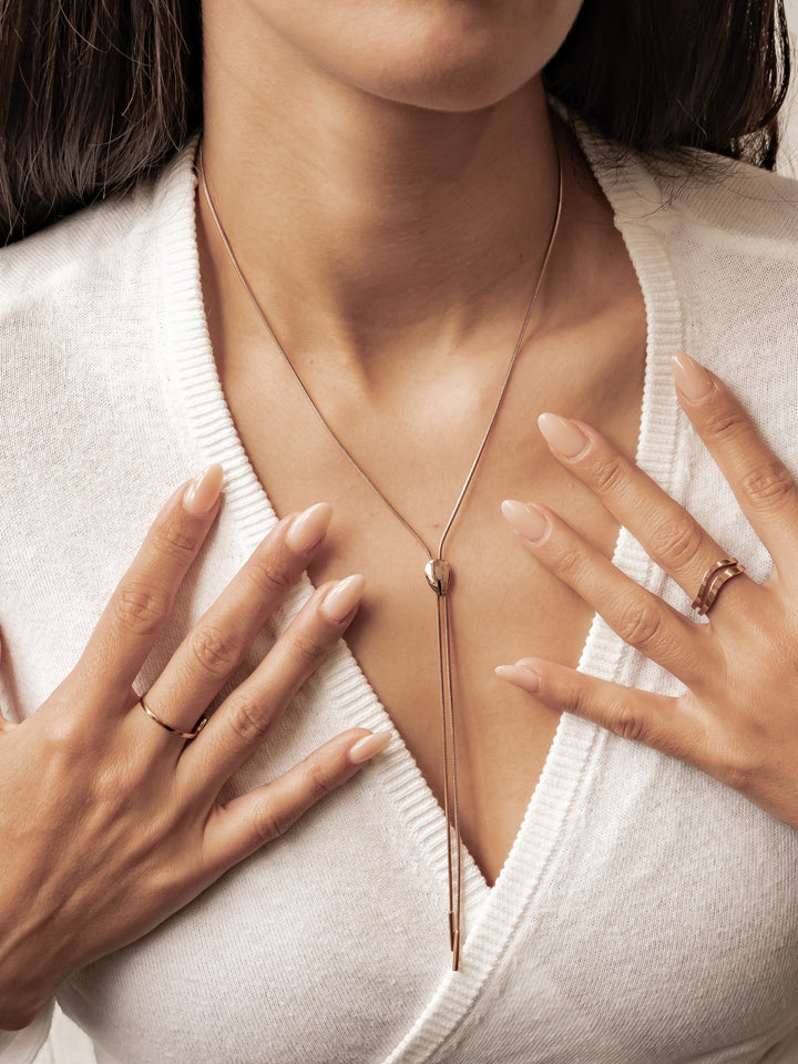 Teardrop Slider Necklace Waterproof