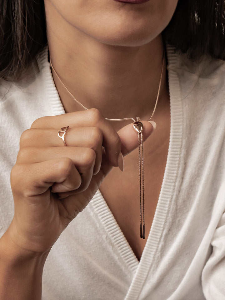 Teardrop Slider Necklace Waterproof