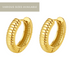 Textured Hoop Earrings Stainless Steel