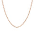 Collar Cadena Textura Eslabones en Oro Rosa