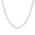 Textured Link Chain Necklace Silver