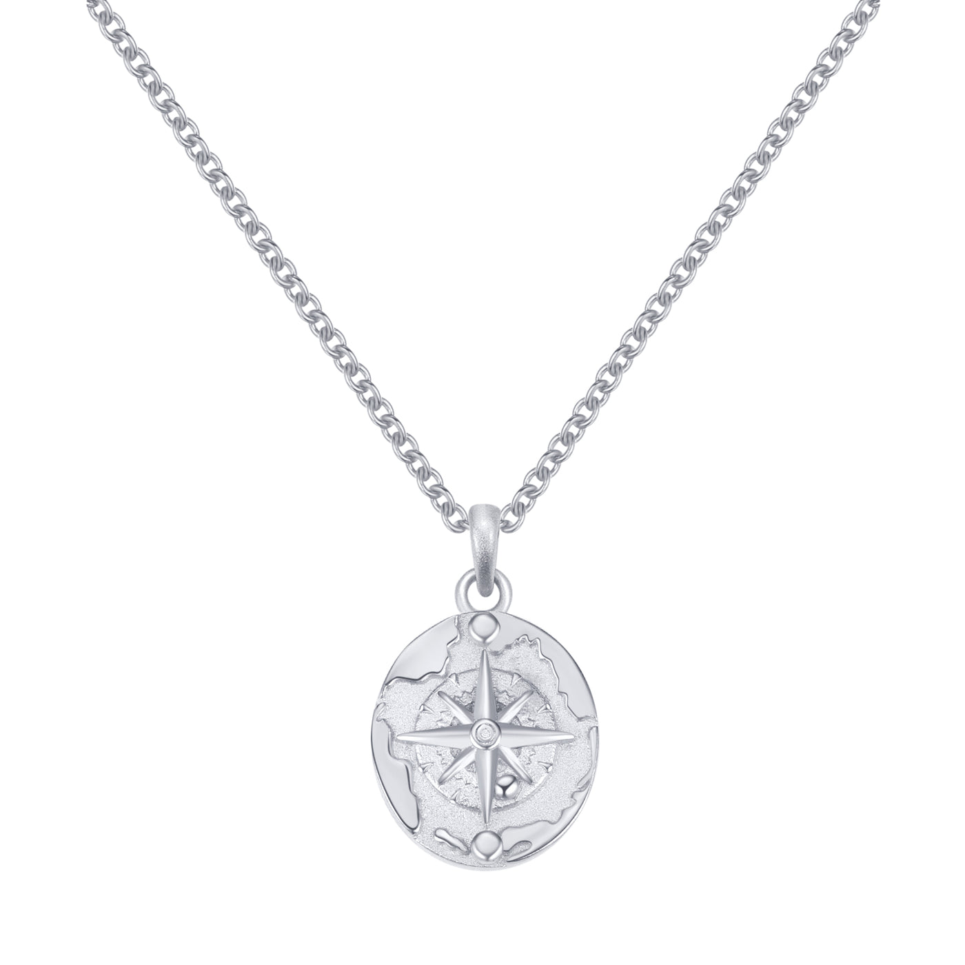 The Explorer Pendant Necklace Sterling Silver