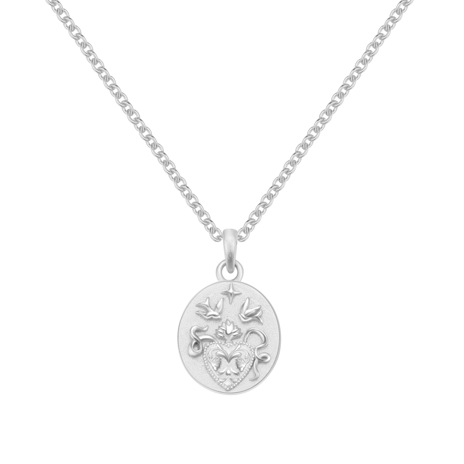 Collier Pendentif Le Cultivateur Sterling Argent