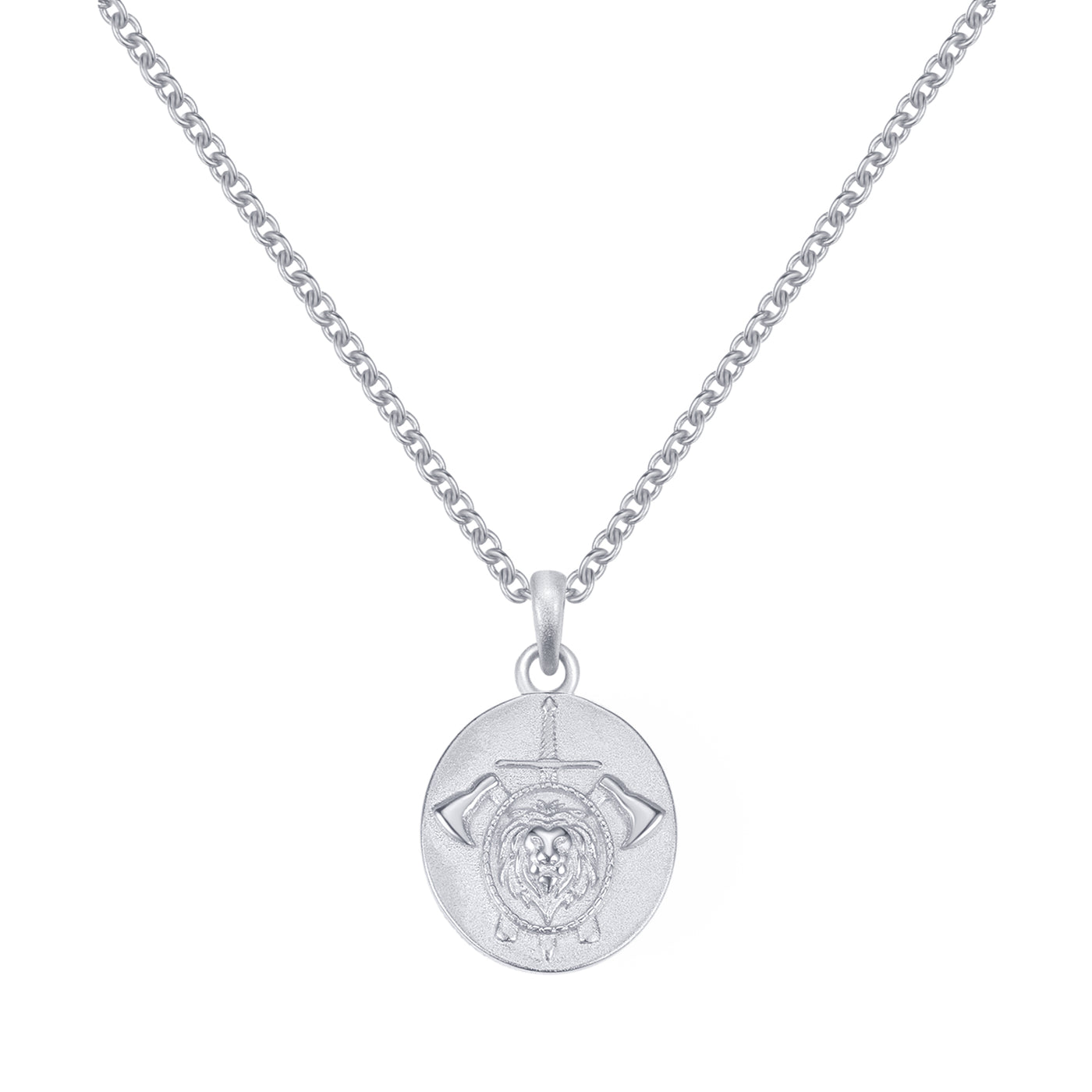 Collier Pendentif Le Guerrier Sterling Argent