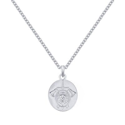 Collier Pendentif Le Guerrier Sterling Argent