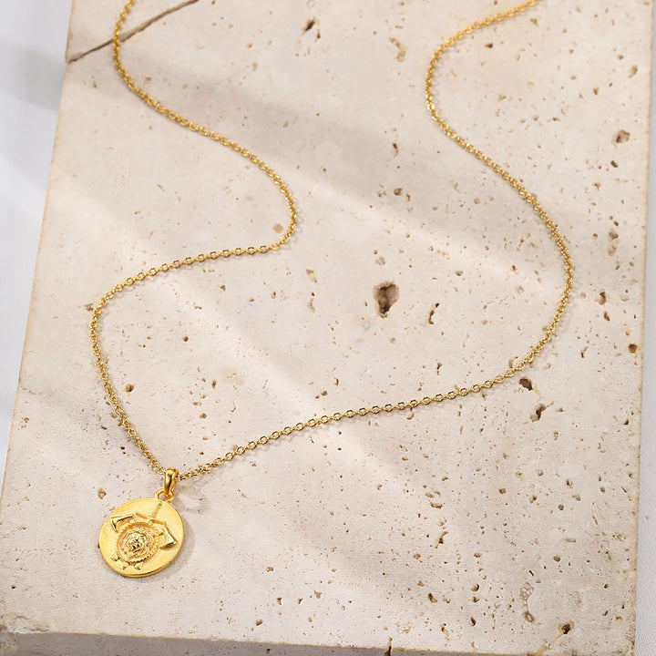 Collier Pendentif Le Guerrier Argent Sterling