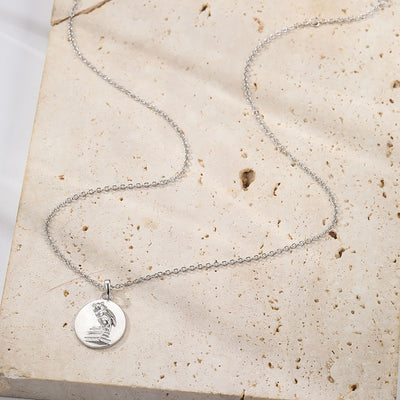 Der Weise Anhänger Kette aus Sterlingsilber