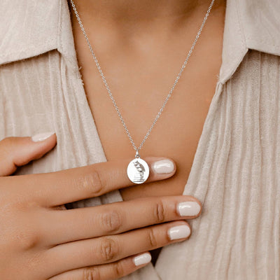Der Weise Anhänger Kette aus Sterlingsilber