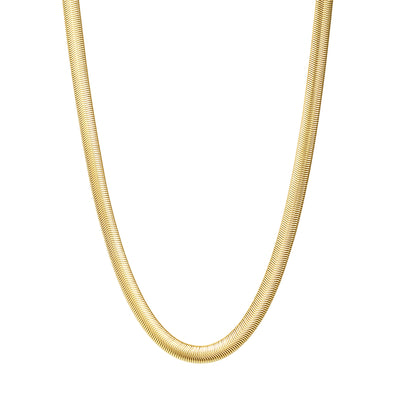 Thick Snake Chain Necklace Gold