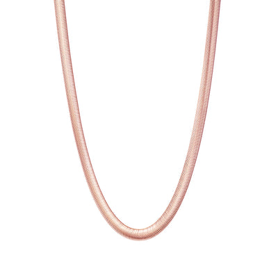 Snake chain necklace rose gold Clearance