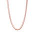 Thick Snake Chain Necklace Rose Gold