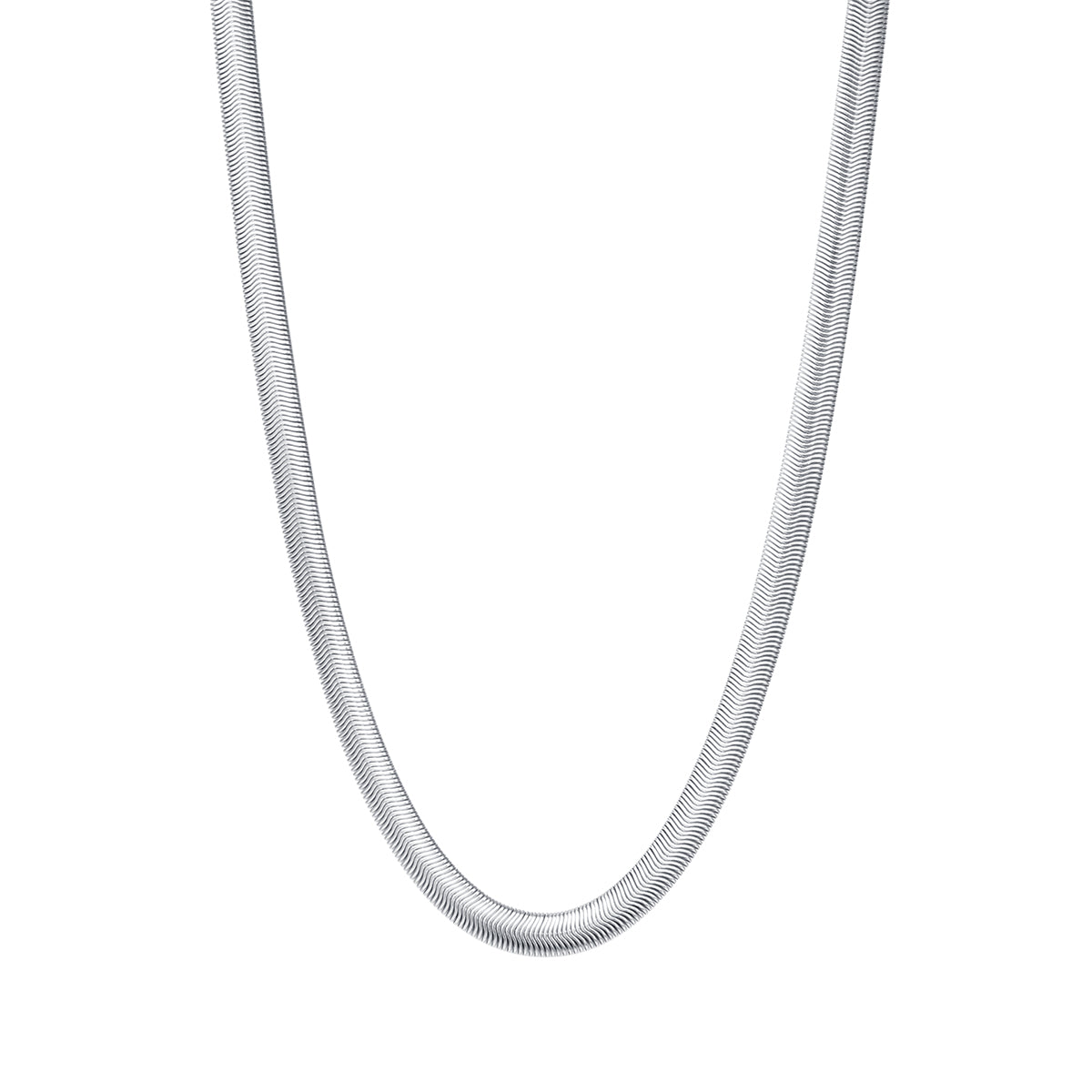 Collier Chaîne Epaisse Serpent en Argent