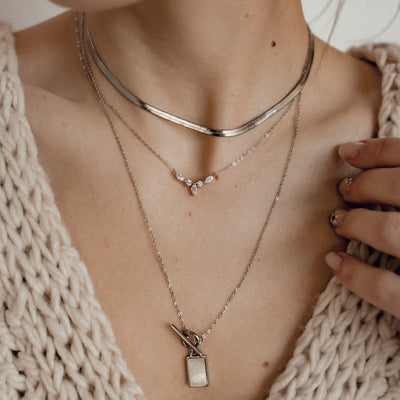 Collier Chaîne Epaisse Serpent en Argent