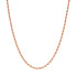 Thin Twist Chain Necklace Rose Gold