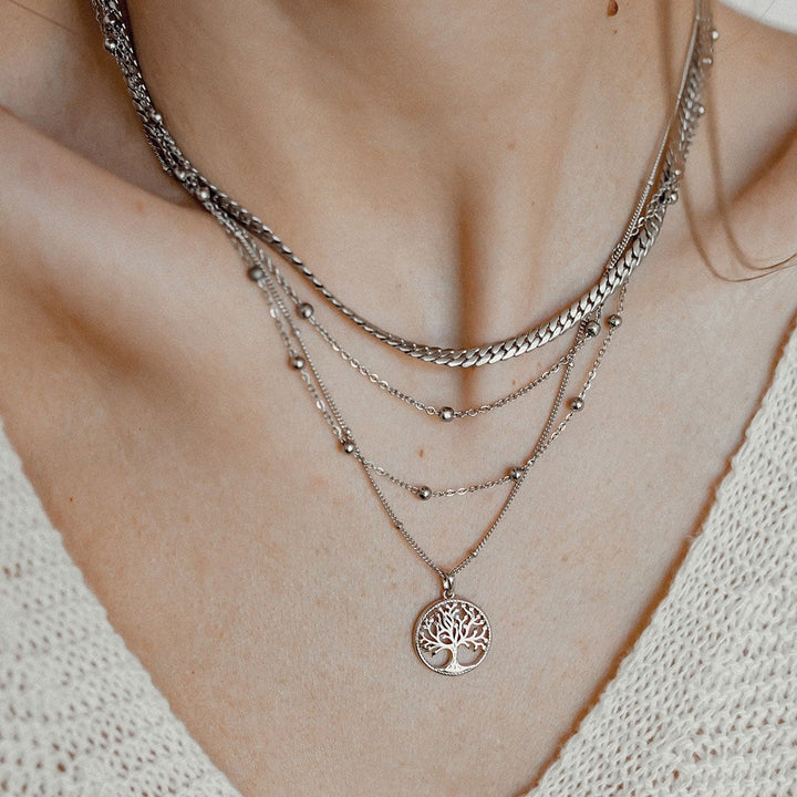 Collier Pendentif Arbre de la Vie Argent Sterling