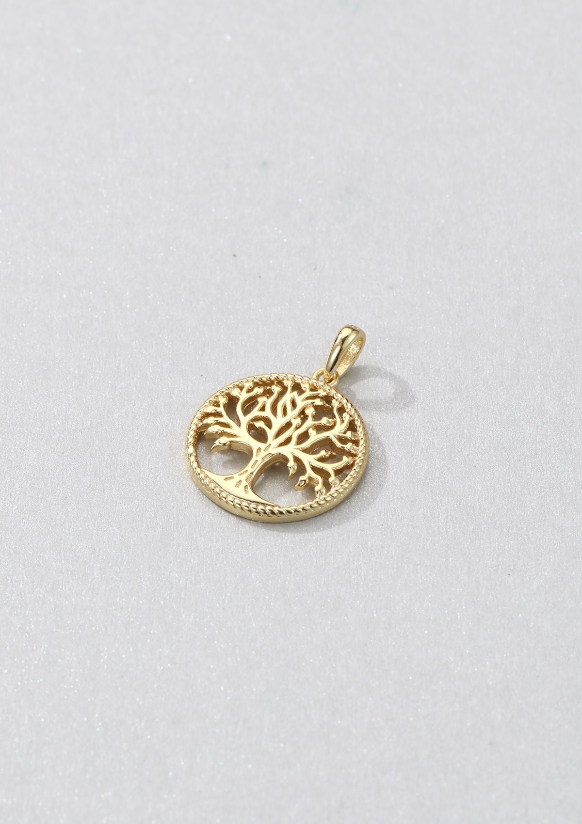 Tree of Life Pendant Sterling Silver Gold