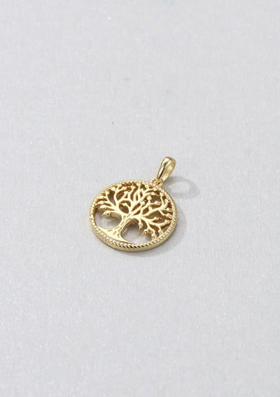 Tree of Life Pendant Sterling Silver Gold