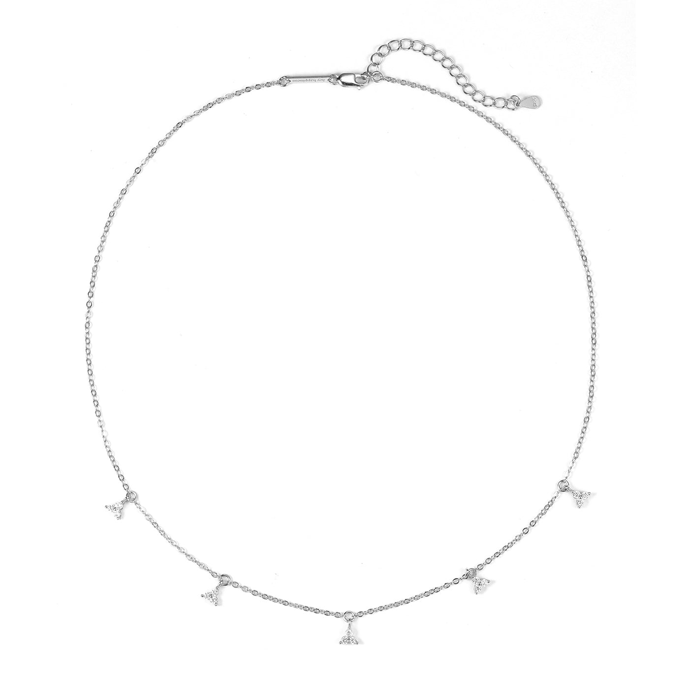 Collier Trinity Charm Sterling Argent