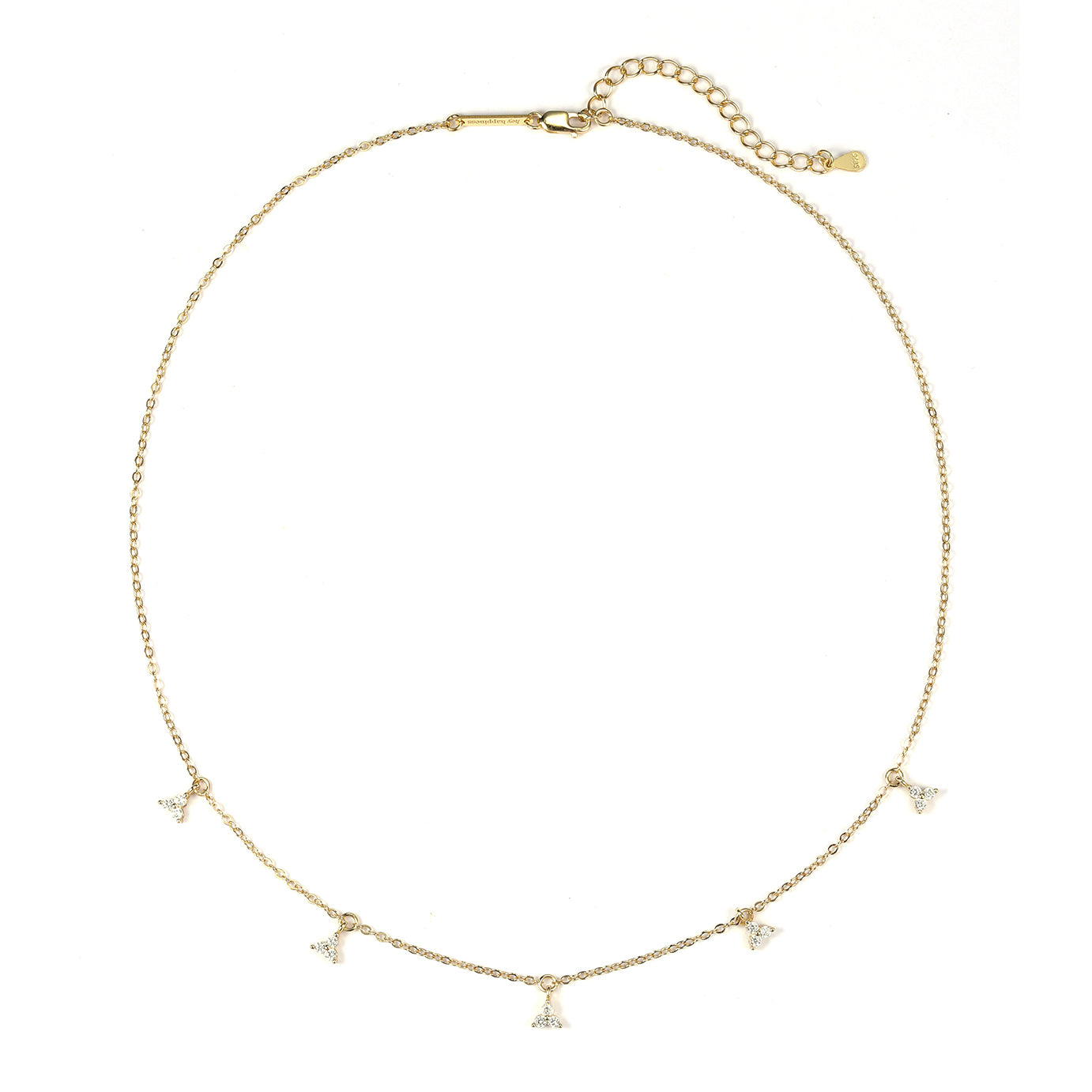 Collier Trinity Charm Sterling Argent