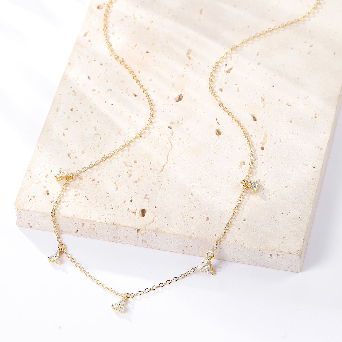 Collier Trinity Charm Sterling Argent