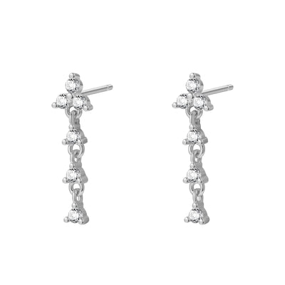 Boucles d’Oreille Goutte Trinity Sterling Argent