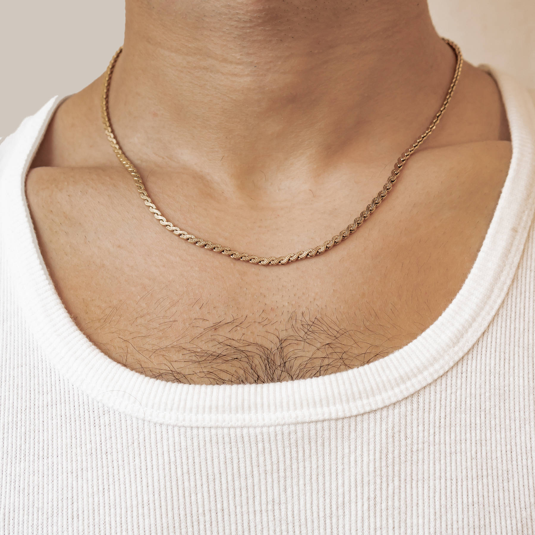 Twist Link Chain Statement Waterproof