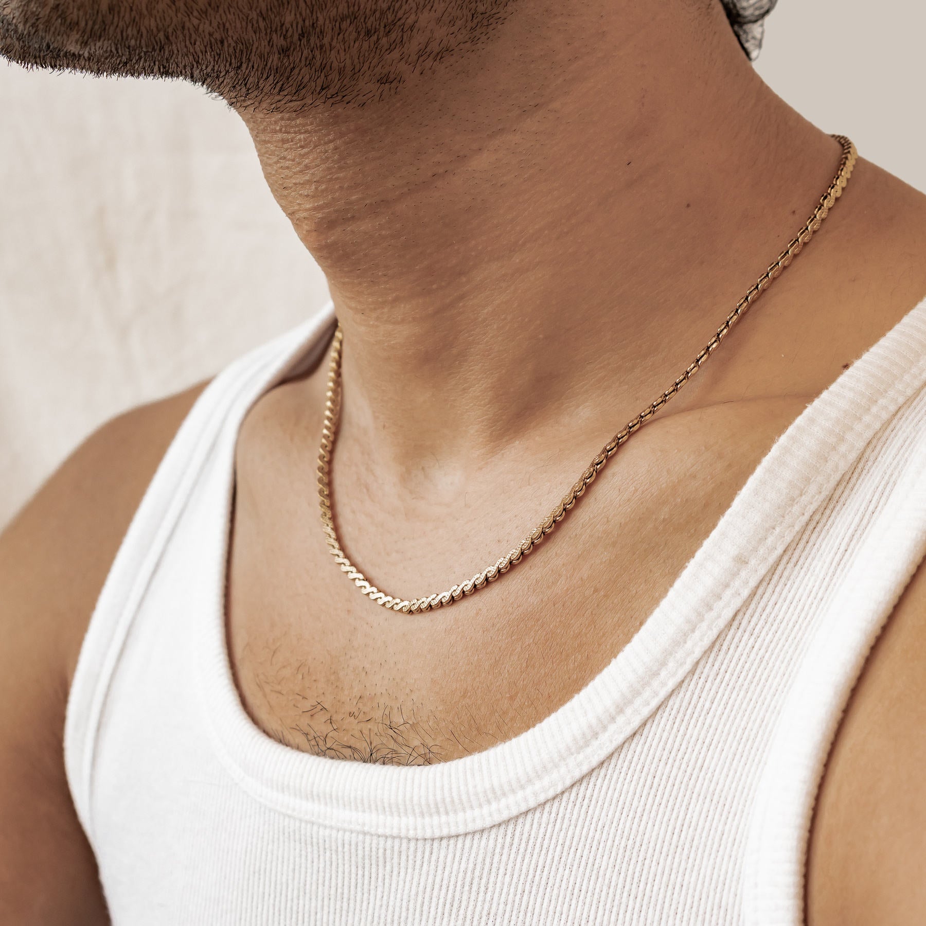 Twist Link Chain Statement Waterproof