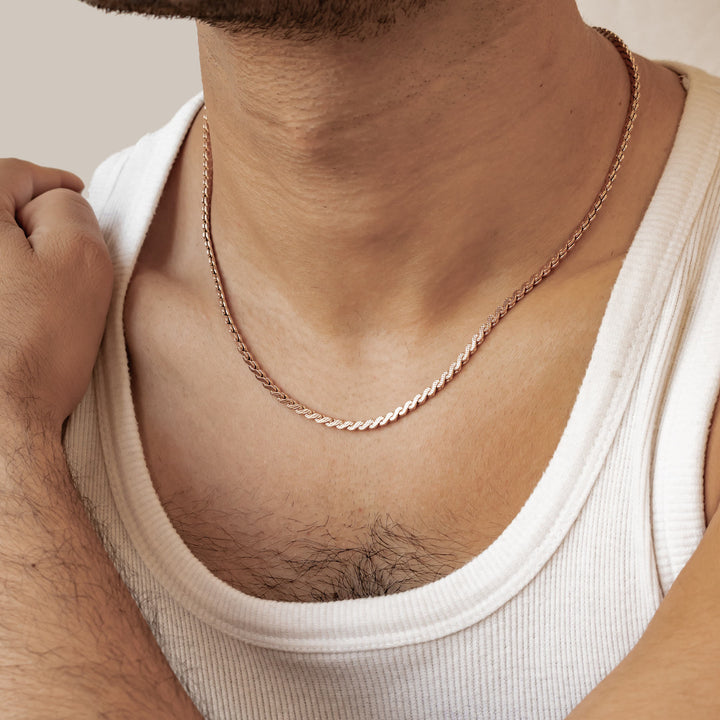 Twist Link Chain Statement Waterproof