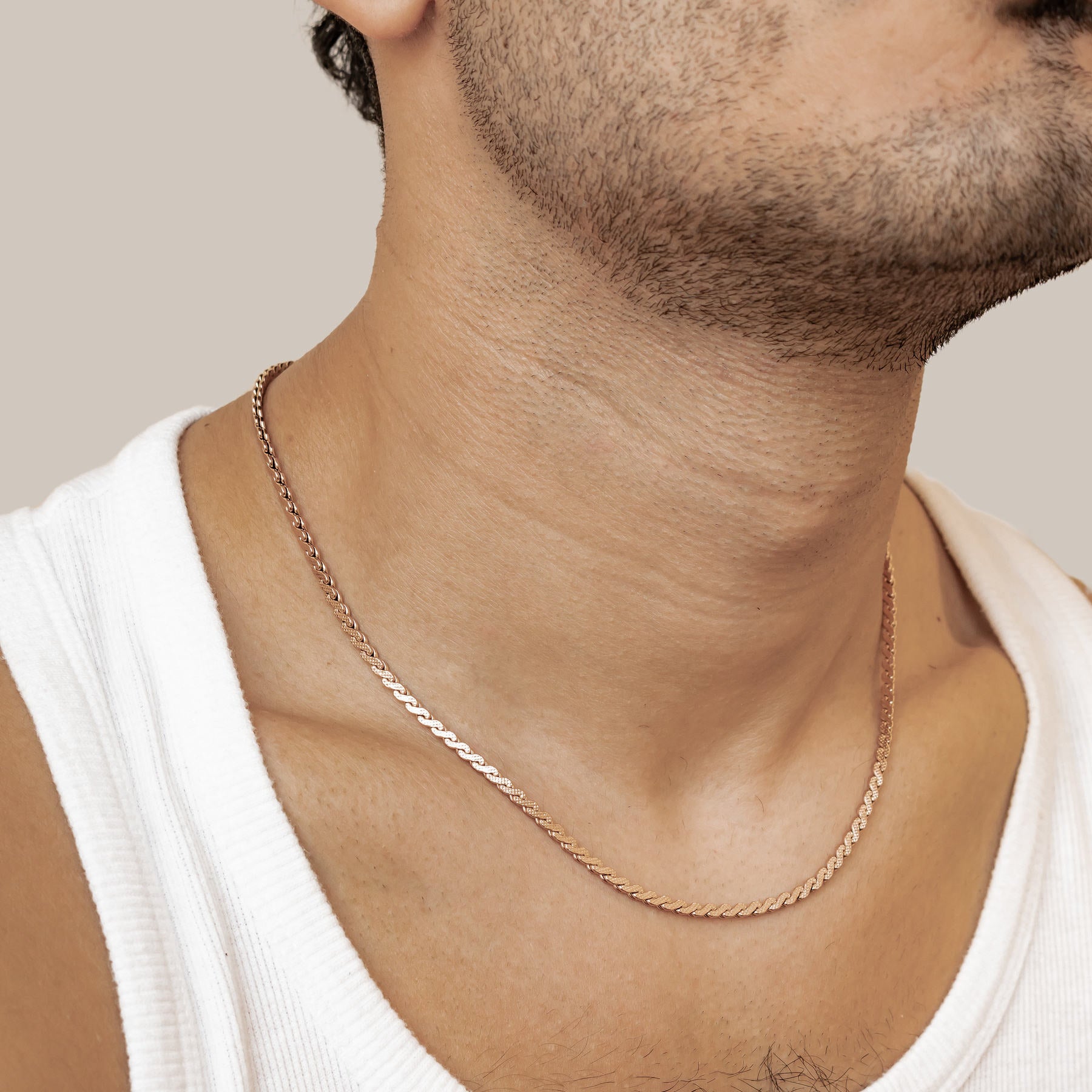 Twist Link Chain Statement Waterproof