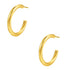 Gedrehte Creolen in Gold