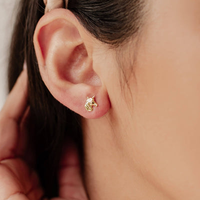 Clous d'Oreille Licorne Sterling Argent