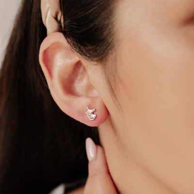 Clous d'Oreille Licorne Sterling Argent