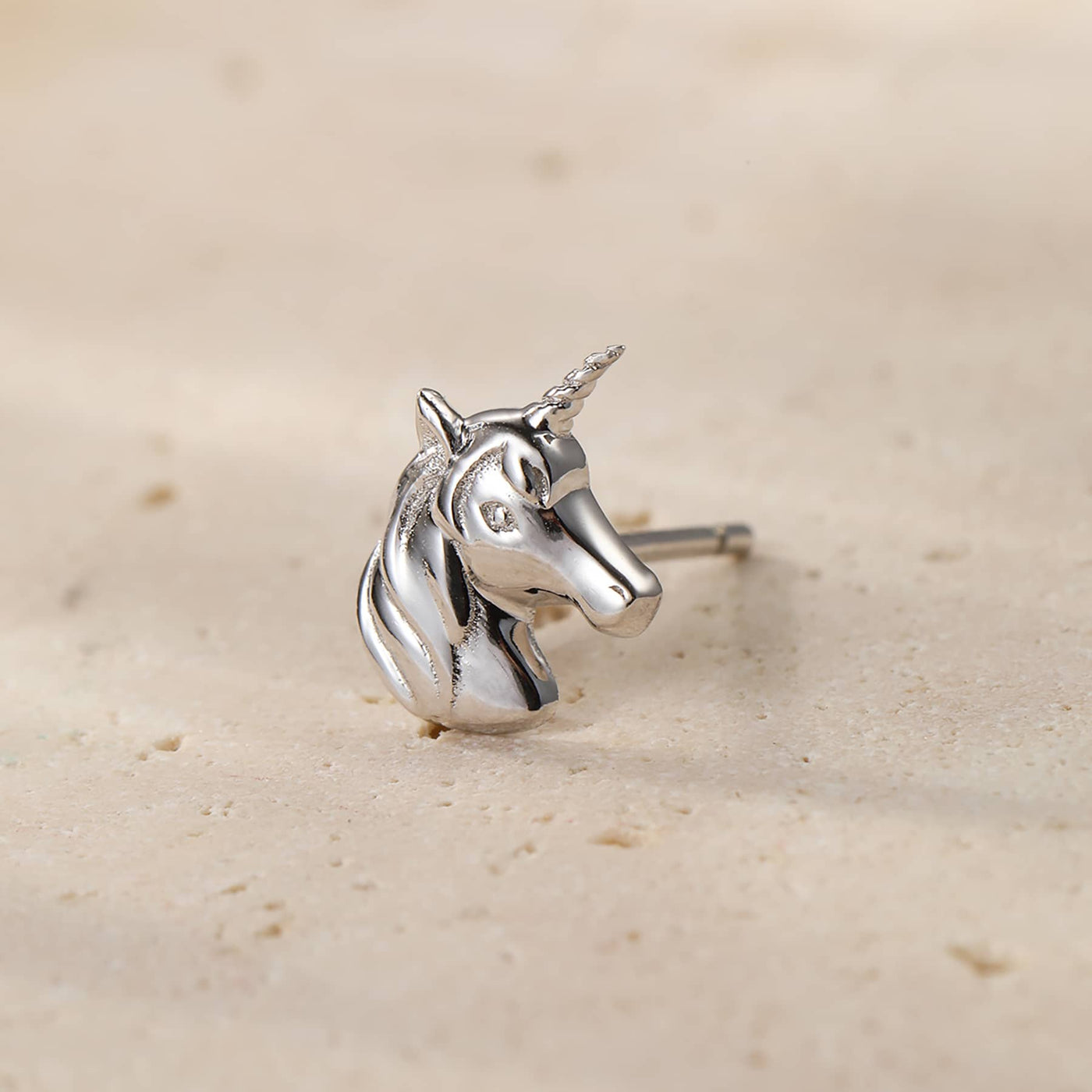 Clous d'Oreille Licorne Sterling Argent
