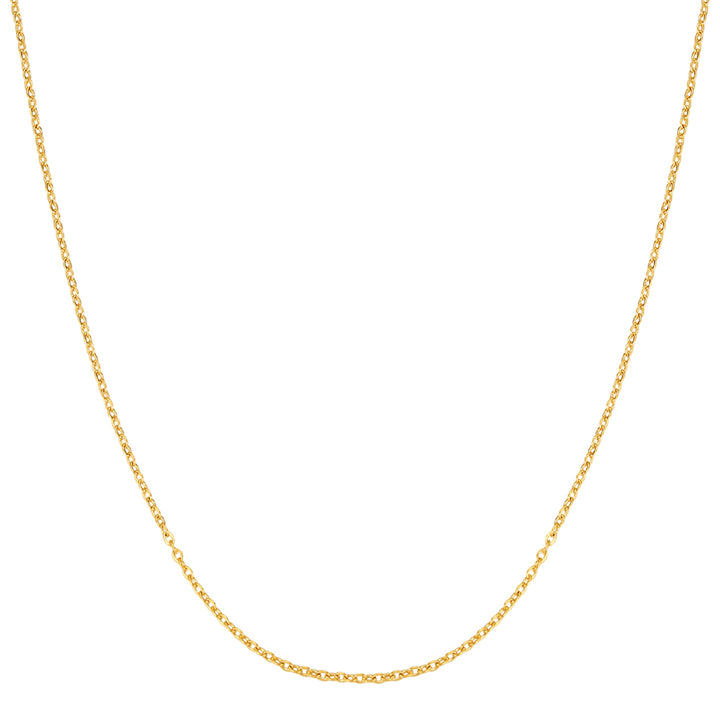 Unisex Damen Herren Kabelkette Gold
