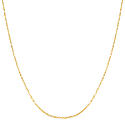 Unisex Cable Chain Necklace Gold