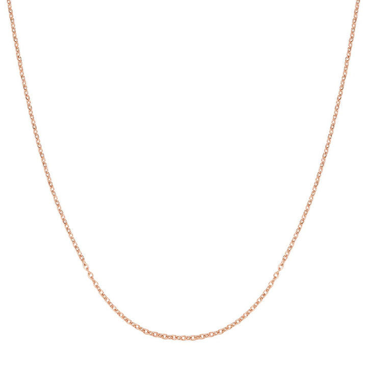 Unisex Damen Herren Kabelkette Gold
