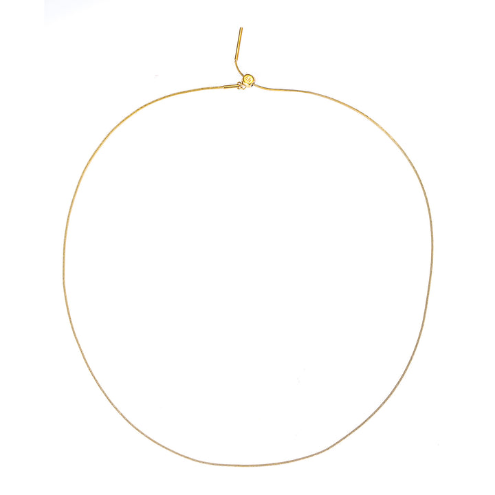 Unisex Runde Schlangenkette Gold